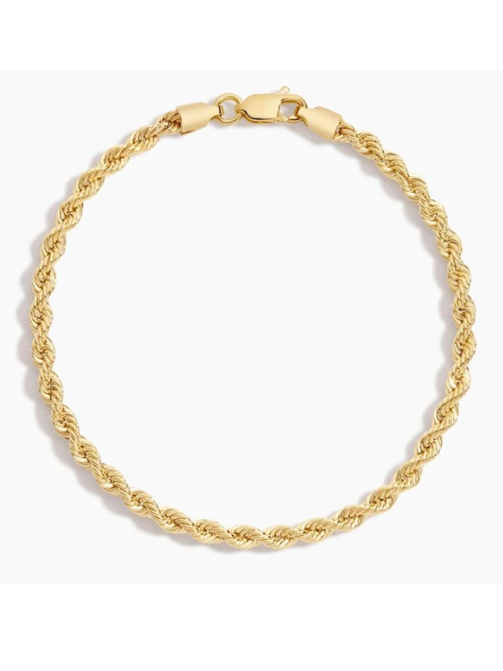 14K Gold Rope Chain Bracelet